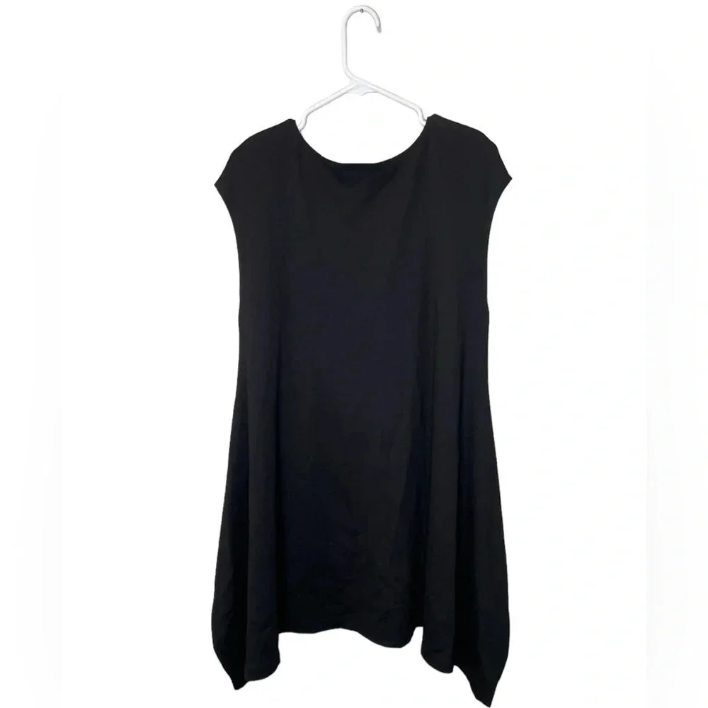 Bryn Walker Cap Sleeve Tunic Womens Size Large Asymmetric Hem